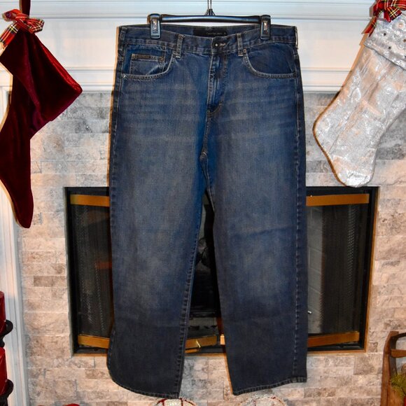 Men's Calvin Klein Relaxed Straight Jeans 36x30 - Picture 2 of 6